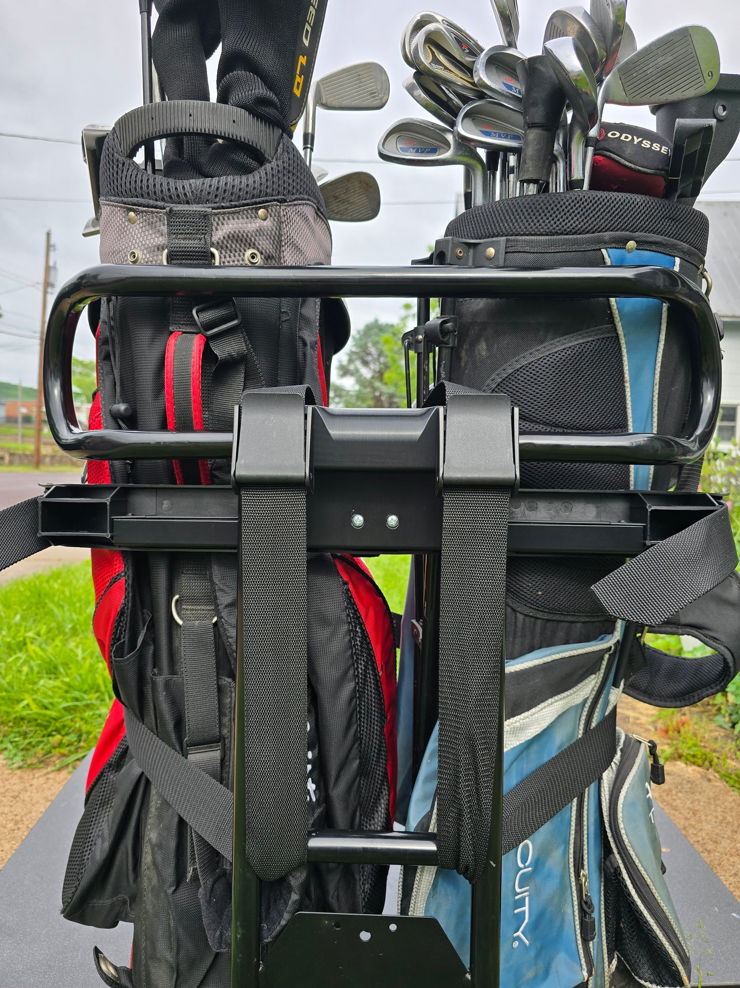 Evolution Golf Cart Golf Bag Holder, Easily Removable, No Drilling Required, fits Evolution Forester 4 6 Classic 4 6 Plus
