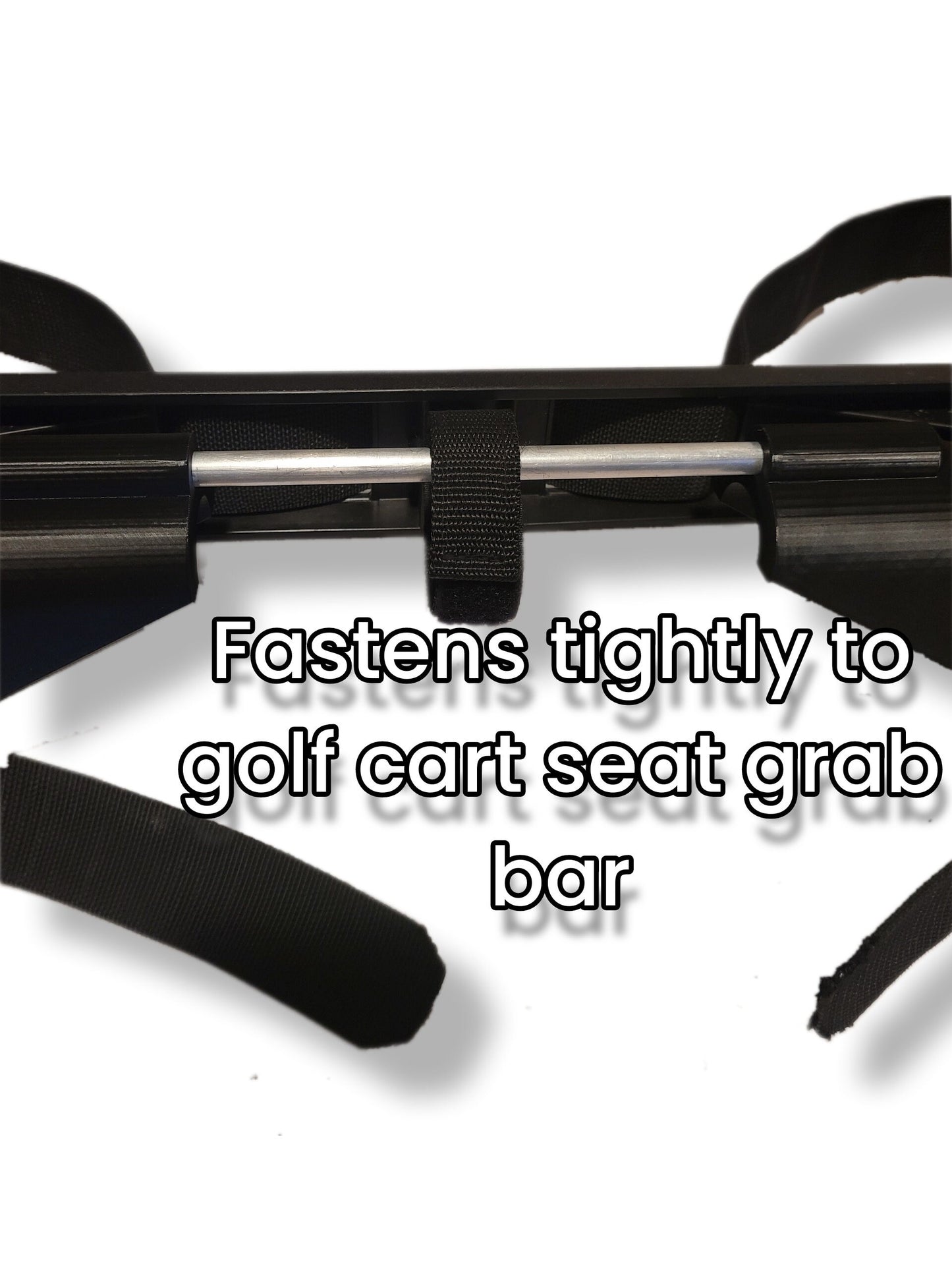 Advanced Ev Golf Cart Golf Bag Attachment, Easily Removable, No Drilling Required, fits Advanced Ev carts with triangle Grab Bar