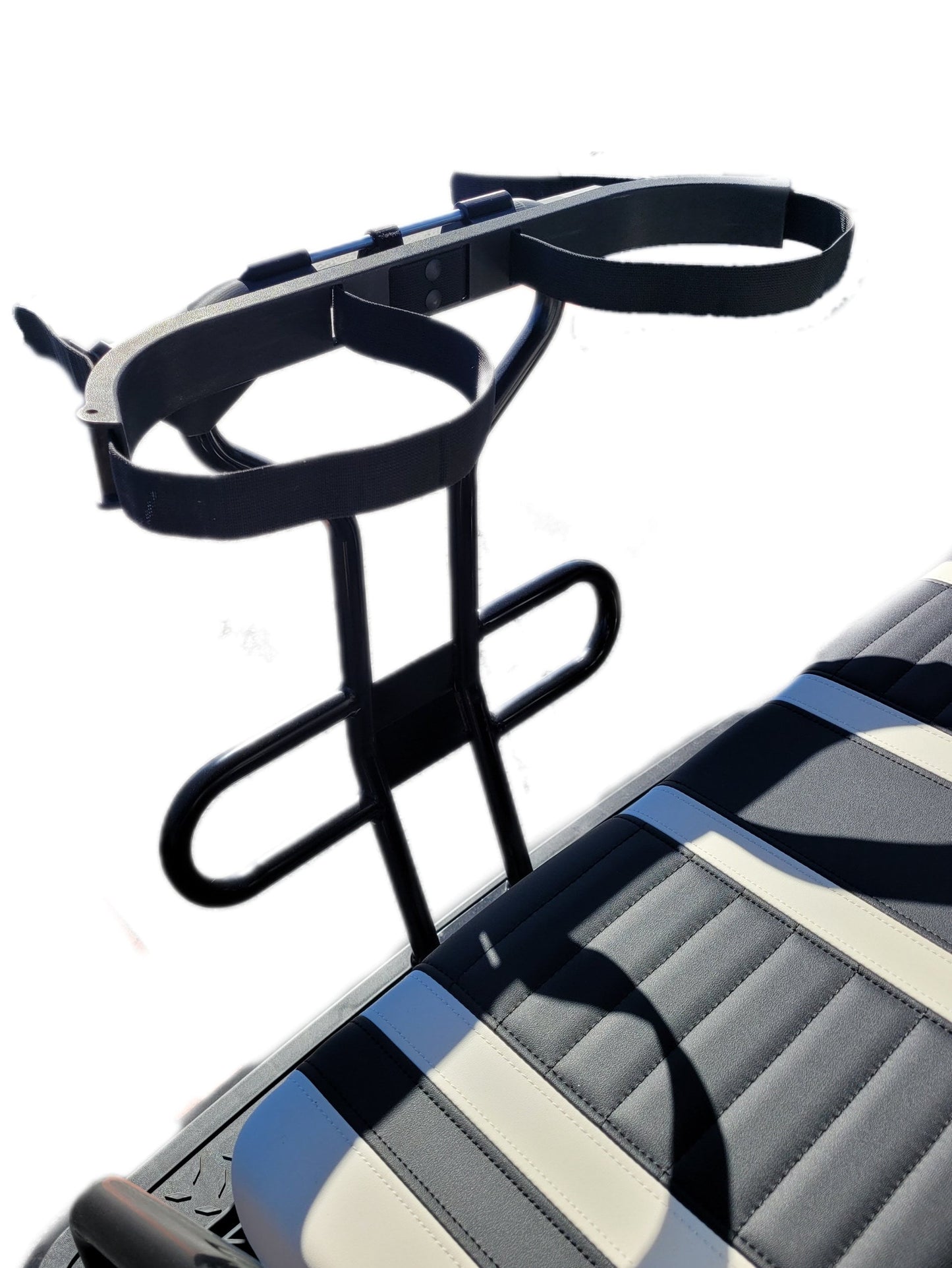 Advanced Ev Golf Cart Golf Bag Attachment, Easily Removable, No Drilling Required, fits Advanced Ev carts with triangle Grab Bar