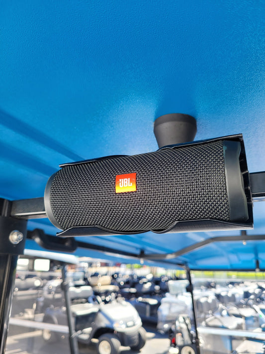 Front and Center JBL Flip 4, 5, & 6 Golf Cart Roof and Front Windshield Strut Mount