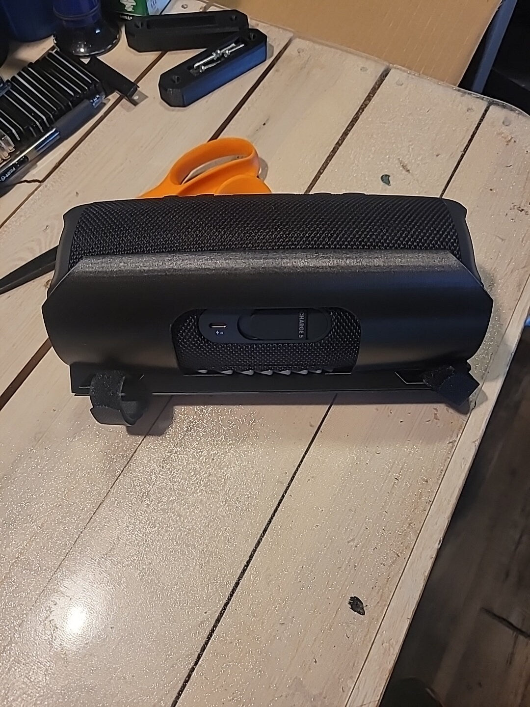 JBL CHARGE 4 & 5 Speaker Holder, UTV, Golf Cart Roof Mount, Vertical Bar Mount, Side by Side, Tent Speaker Mount, 3D printed in Usa!