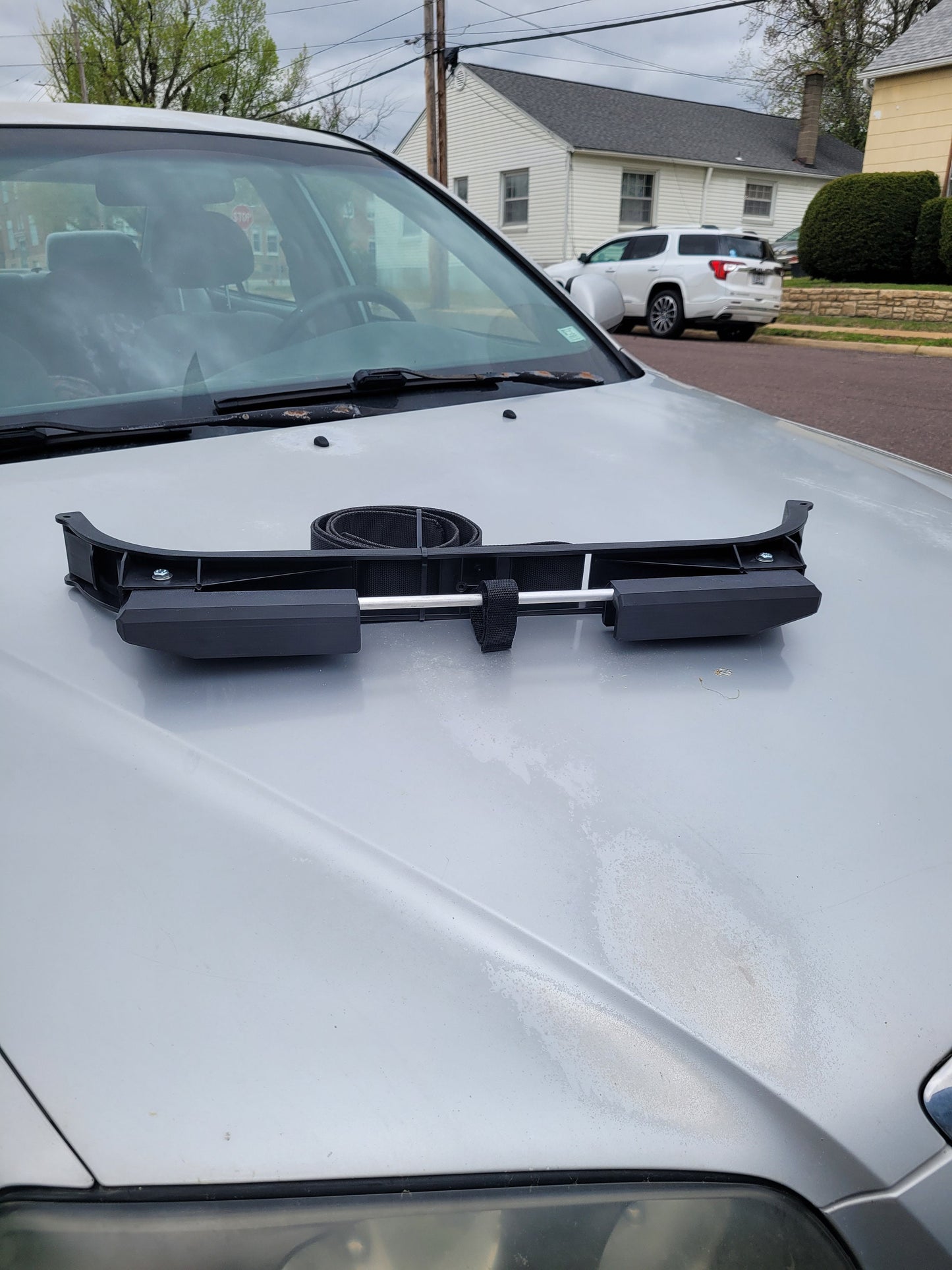 ELITE Golf Cart Golf Bag Holder Attachment, Easily Removable, No Drilling Required, fits 1" Wide Square Grab Bar Rear Seat