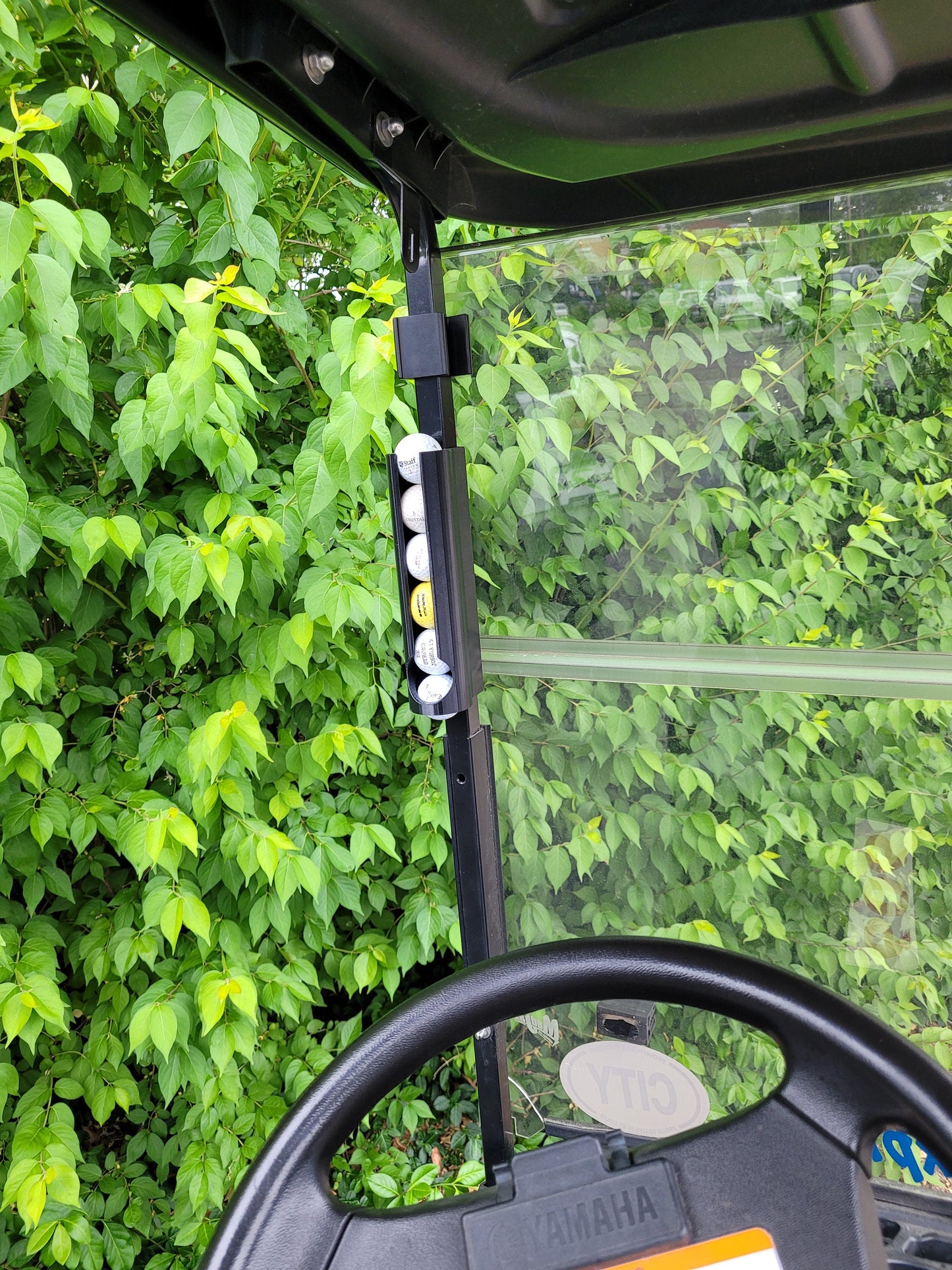 Golf Ball Holder Dispenser for Golf Cart Front Strut