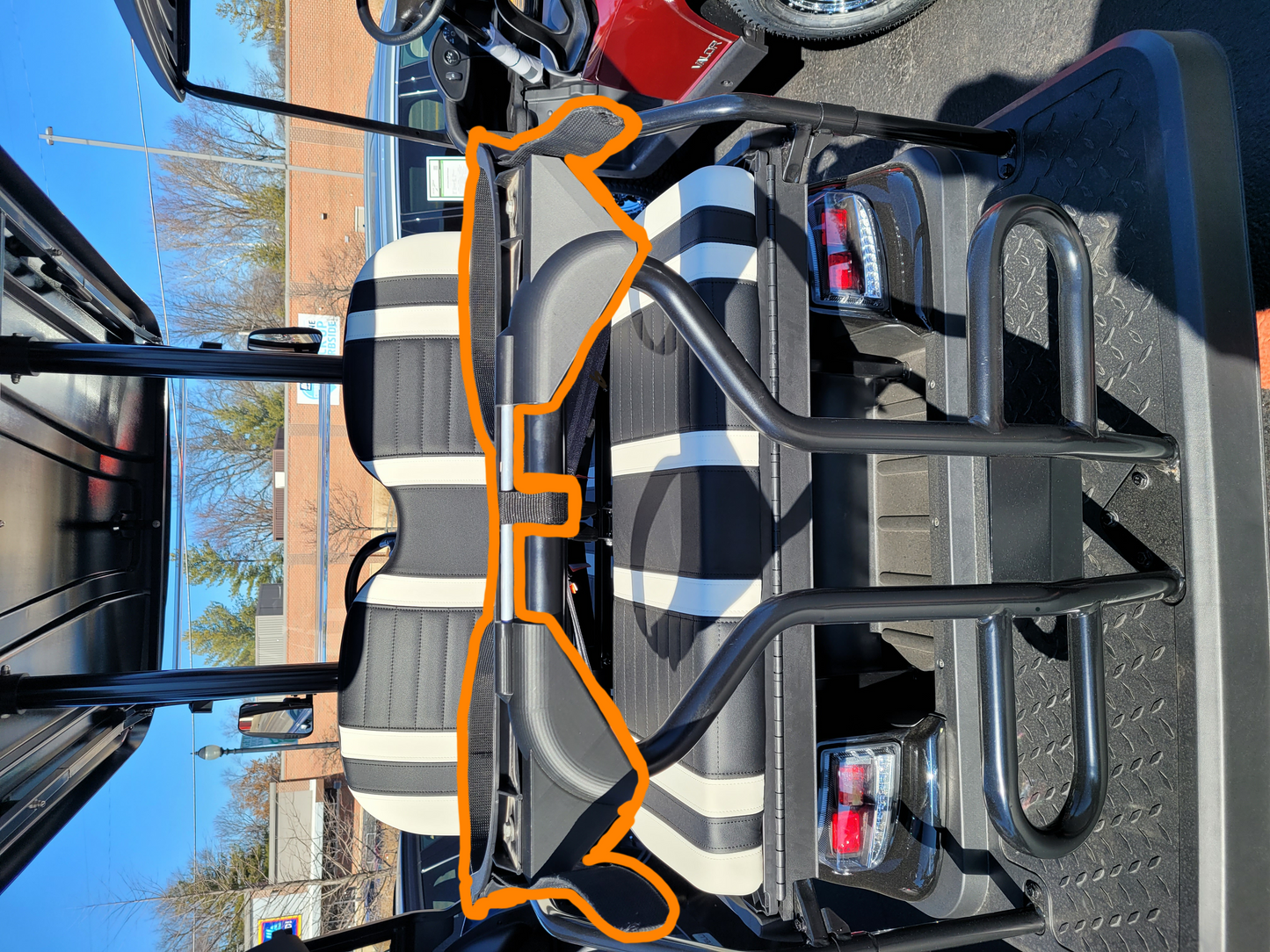 Golf Bag Attachment, Easily Removable, No Drilling Required, fits i20 i40 i40L i60 i60L with Grab Bar (compatible with Icon Golf Cart)