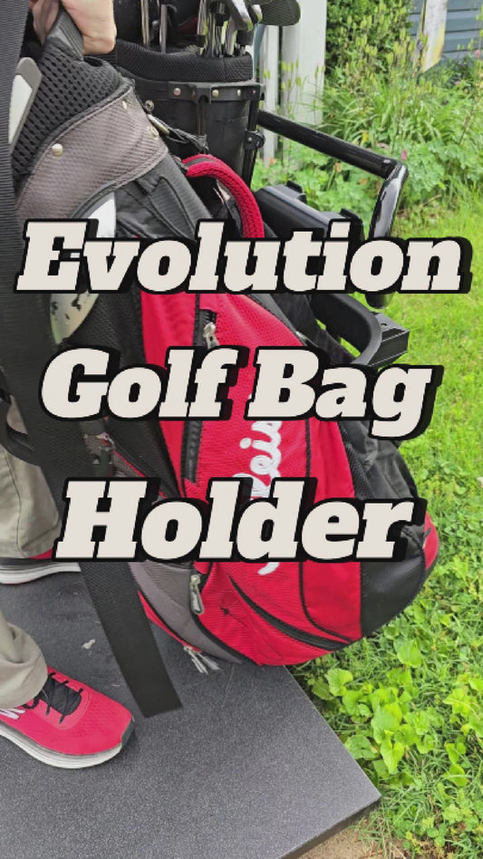 Evolution Golf Cart Golf Bag Holder, Easily Removable, No Drilling Required, fits Evolution Forester 4 6 Classic 4 6 Plus