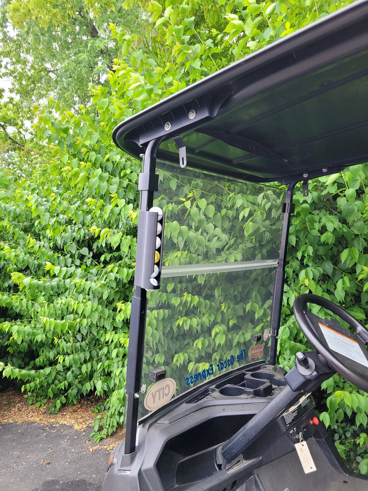 Golf Ball Holder Dispenser for Golf Cart Front Strut
